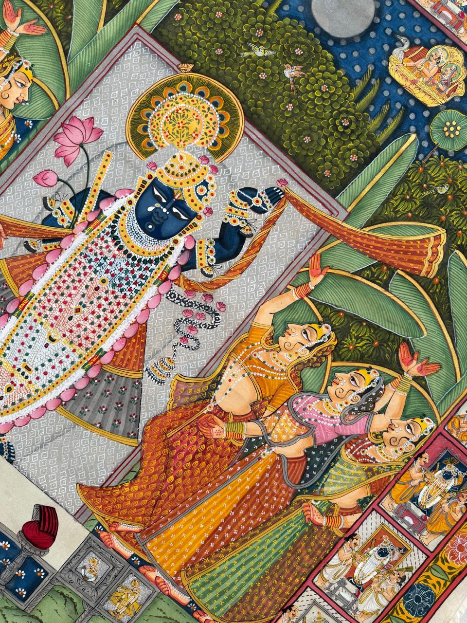 Pichwai - Krishna with Gopika