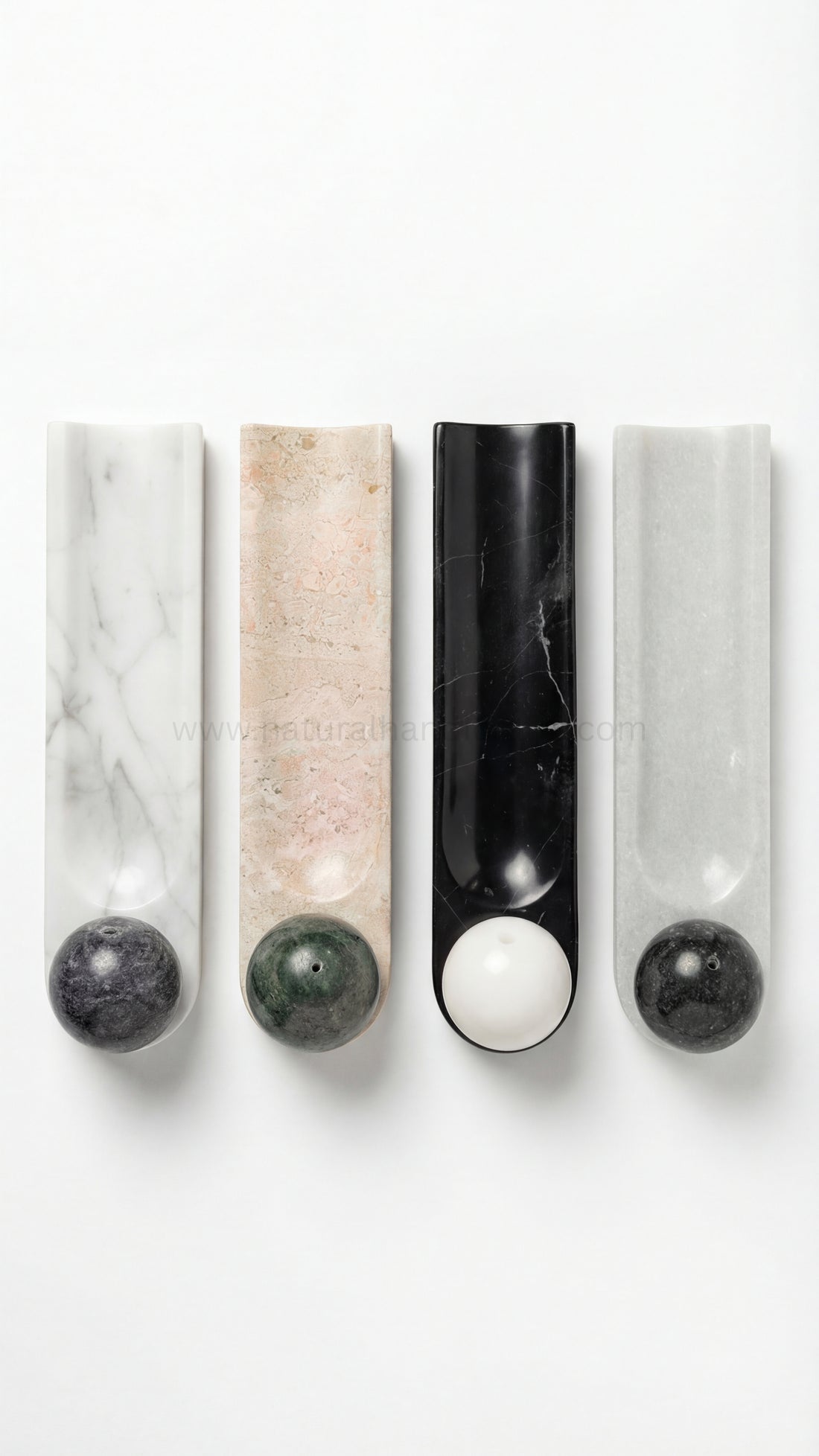 Italian marble and Green Incense Holder