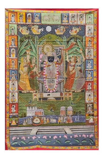 Pichwai - Krishna with Gopika