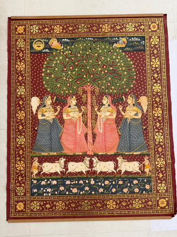 Pichwai - Deccan style with Kalamkari work