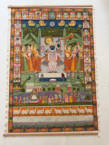 Pichwai - Krishna with Gopika 2