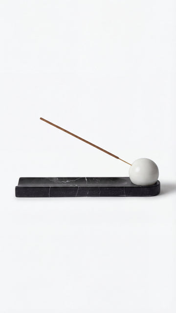 Black and White Incense Holder
