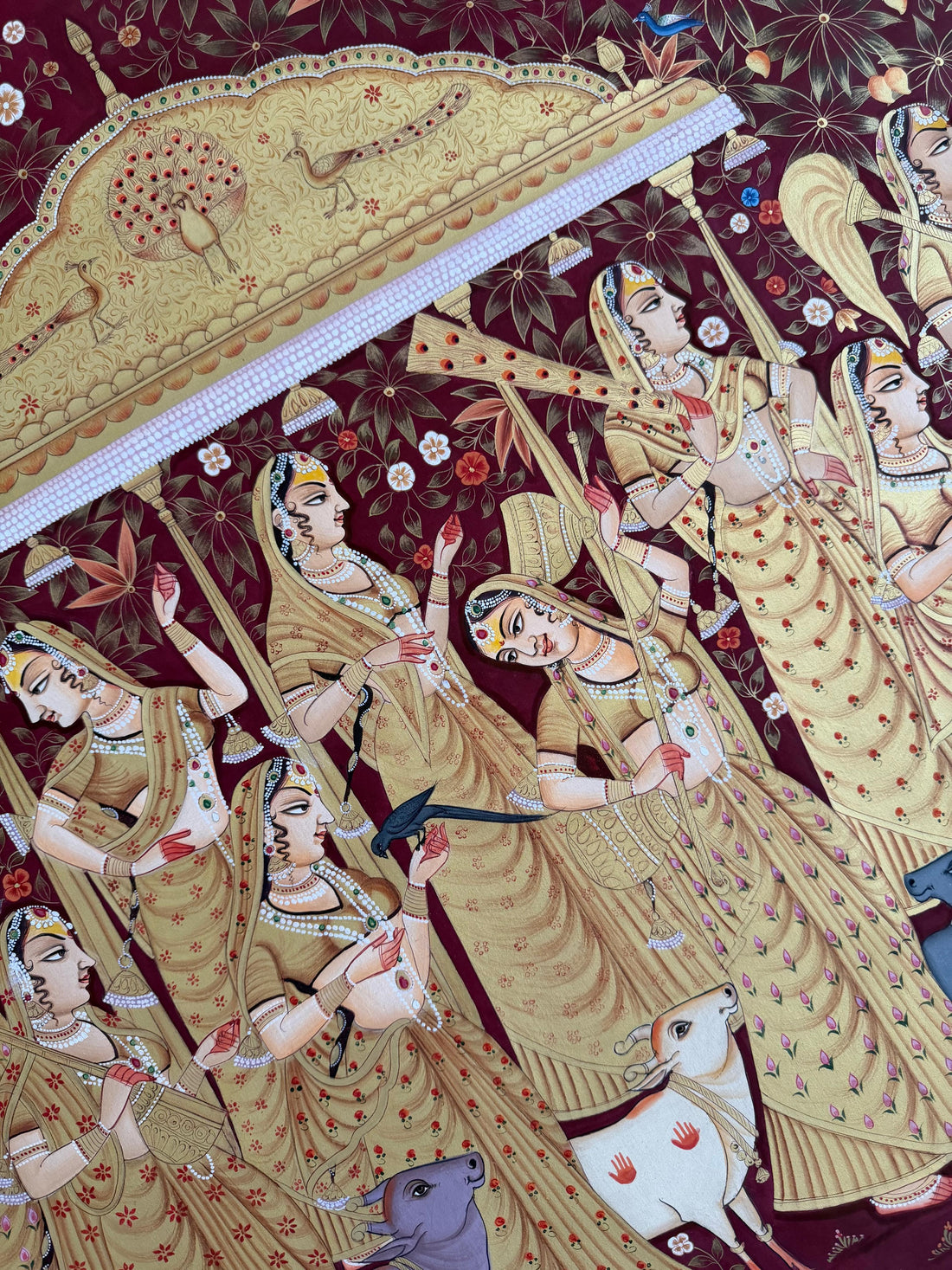 Pichwai - Krishna with Gopika 4