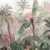 Lively 'Tropical Rhapsody' wallpaper, full of rich green tropical plants and palm fronds, offering a visual symphony of nature's splendor in a home setting.
